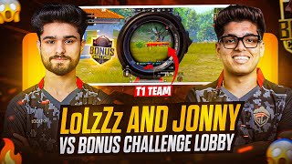 LoLzZzGaming amp JONATHANGAMINGYT VS INTENSE BONUS CHALLENGE LOBBY  BGMI HIGHLIGHT [upl. by Penoyer]