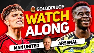 MANCHESTER UNITED vs ARSENAL Live with MARK GOLDBRIDGE [upl. by Llacam935]