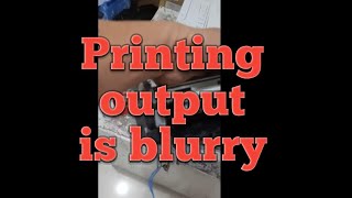 How to fix your printer from printing blurry [upl. by Ellivro]