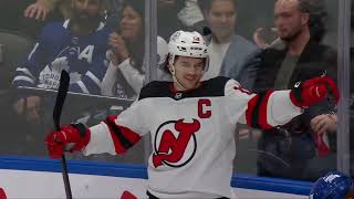 Nico Hischier Goal 32624 NJD  TOR [upl. by Ribal877]