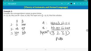 Post Correspondence Problem PCP and MPCP [upl. by Loralie]