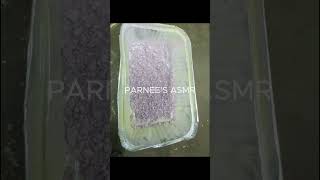 ASMR violet chalk pebbles in aluminium foil PLS SUBSCRIBE 🙏🙏 ASMR gymchalk viral shorts [upl. by Jennifer422]