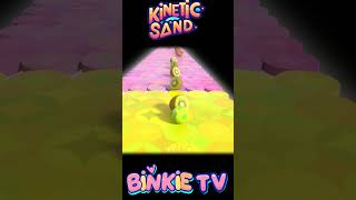 Binkie TV Kinetic Sand Bonanza  Smash Fruits With Bowling Ball Adventure kineticsand [upl. by Alenas950]