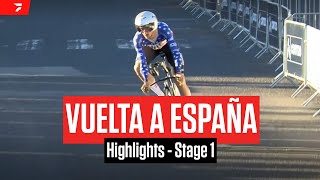 Vuelta a España 2024 Stage 1 Highlights [upl. by Frankel]