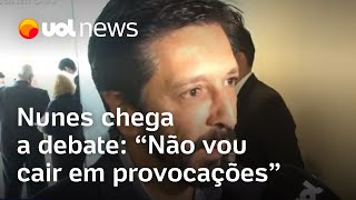 Debate RedeTVUOL Ricardo Nunes chega a debate com candidatos em SP ‘Não vou cair em provocações’ [upl. by Garlaand339]