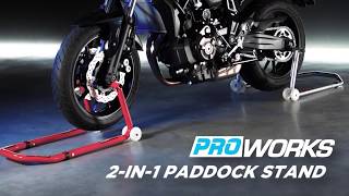 Proworks 2 in 1 Paddock Stand [upl. by Baggott]