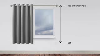 How to Measure For Eyelet Curtains on a Pole [upl. by Ydal]