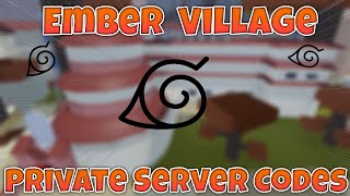 CODES Shindo Life  Ember Village Private Server Codes [upl. by Gayner]