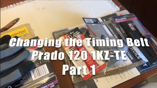 Woman Changing Prado 120 1KZTE Timing Belt Part 1 [upl. by Berliner497]