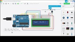 Temperature Sensing and Display with Arduino [upl. by Yrallih161]