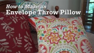 How to Make an Envelope Throw Pillow [upl. by Frame84]