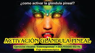 COMO ACTIVAR GLÁNDULA PINEAL con ESTEREOGRAMAS y SOLFEGGIOS ejercicios simples resultados inmediatos [upl. by Tu]