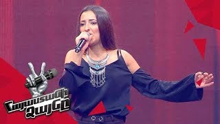 Arevik Armenakyan sings Կյանք ու կռիվ  Blind Auditions  The Voice of Armenia  Season 4 [upl. by Jerol]