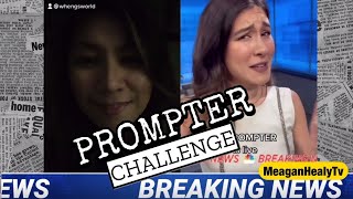 PROMPTER CHALLENGE  Meagan Healy Tv Promter Test [upl. by Neryt]