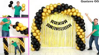 IDEAS 🤩 DECORACIONES PARA CUMPLEAÑOS 😍 como hacer un arco de globos  Decoración con globos [upl. by Amandy]