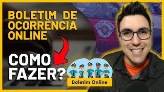 COMO FAZER UM BOLETIM DE OCORRÊNCIA ONLINE  BO ONLINE [upl. by Eikcuhc]