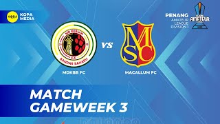 PAL DIV 1 MDKBB FC VS MACALLUM SC [upl. by Treva]