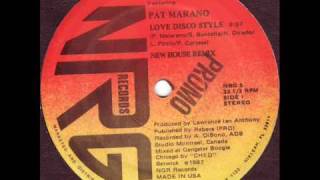 Pat Marano Love Disco Style [upl. by Gnouh]