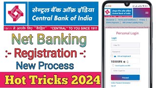 Central Bank of India net banking registration how to activate Central Bank net banking [upl. by Valsimot317]