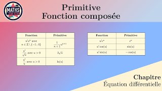 Primitive – Fonction composée [upl. by Libna]