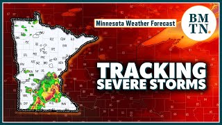 Tracking where and when severe storms could hit Minnesota on Wednesday [upl. by Jerusalem188]