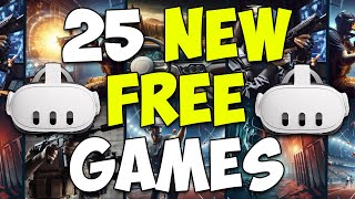 25 FREE amp New OculusMeta Quest 2 amp 3 GAMES on APPLAB amp SIDEQUEST [upl. by Navaj]