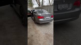 2011 E92 328i straight pipe idle sound [upl. by Acirt]