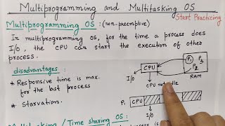 Multiprogramming Operating System and Multitasking Operating System  Types of Operating System [upl. by Appleby]