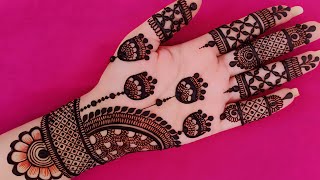 Karwa chauth mehndi design  Simple Henna design  Cone designs  Mehndi designs  Mehandi design [upl. by Garrity]