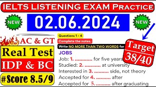 IELTS LISTENING PRACTICE TEST 2024 WITH ANSWERS  02062024 [upl. by Keener]