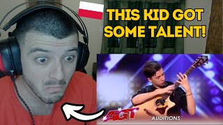 Reaction to Marcin Patrzalek Polish Guitarist MURDERS His Guitar WOW [upl. by Millburn878]