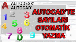 AUTOCAD PROGRAMINDA OTOMATİK SAYI YAZMA Autocad püf noktaları [upl. by Cristiona]