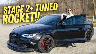 She Drives a WILD 600HP RS3  POV Drive  Review [upl. by Jo726]