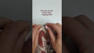 How to get stranded colourwork to pop and the wrong side looking amazing knitting knittingtips [upl. by Bennett]