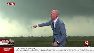 It Looks Like Medusa MultiVortex Tornado Causes Damage In Southwest Oklahoma [upl. by Woodrow]