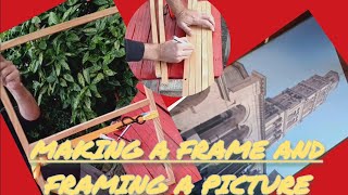 Making the frame and framing a picture [upl. by Mojgan]