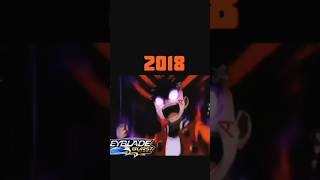 ⭐ Evolution Of Aiger Akabane20182023 Beyblade Burst Turbosong onelove beyblade anime [upl. by Mylo]