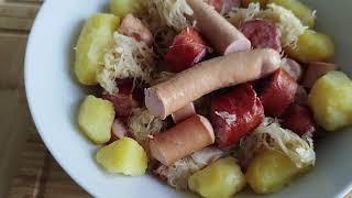 choucroute food recette cooking recipe yummychoucroutecuisine recette [upl. by Kerwinn]