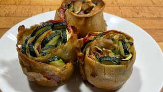 Grain Free Zucchini Rolls [upl. by Ajim341]