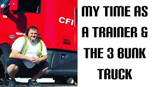 Truck Driver Training  3 Bunk Truck  CR England  CFI Trucking [upl. by Enerual]