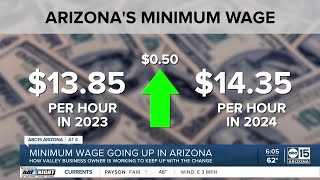 Minimum wage goes up in Arizona again in 2024 [upl. by Nehr]