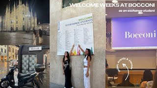 welcome weeks at bocconi as an exchange student ⭐️ milan classes parties food amp more [upl. by Cargian]