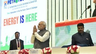 PM Modi inaugurates Petrotech  2016 Exhibition in New Delhi [upl. by Cosma243]