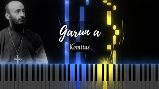 20 Garun a  Komitas  Piano Tutorial  50 Notaneri Girq [upl. by Cavanaugh]