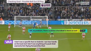 The VAR audio for Anthony Gordon’s goal for Newcastle against Arsenal has finally been released [upl. by Saudra]