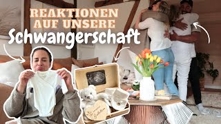 REAKTION auf unsere SCHWANGERSCHAFT💕  von Ehemann Familie amp Freunden [upl. by Animas]