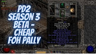 Project Diablo 2  Season 3 Beta Testing  Budget FOH Pally For Mapping While Poor [upl. by Pergrim]