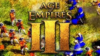 AGE of EMPIRES 3  2 VS 2 en las GRANDES LLANURAS [upl. by Setarcos]