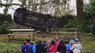 Too much Shocking speeding advert shows children getting crushed by car [upl. by Norrej283]