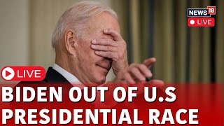 Joe Biden News Live  Joe Biden Pulls Out Of 2024 US Presidential Race Live  US News Live  N18G [upl. by Philan]